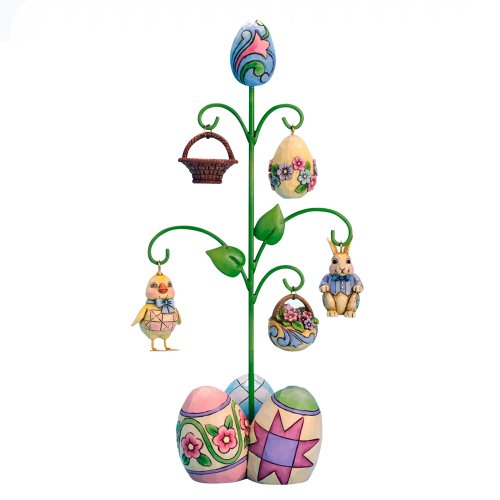 Enesco Jim Shore Heartwood Creek Easter Tree with 5 Ornaments Figurine, 12.5-Inch Enesco Jim Shore Heartwood Creek Easter Tree with 5 Ornaments Figurine, 12.5-Inch