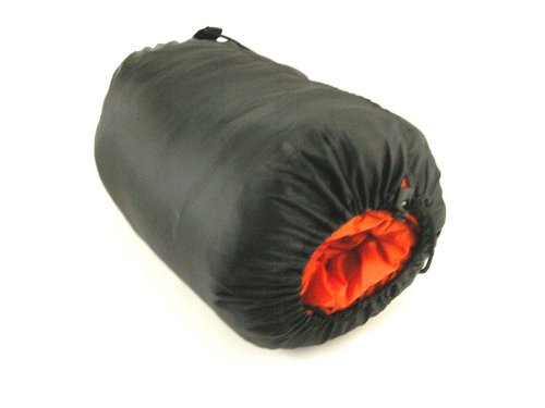 MUMMY SLEEPING BAG - ORANGE STRIPE 20+ DEGREES Compact