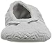 isotoner Women's Diamond Microterry Gemma Ballerina Slippers with Memory Foam Comfort and Suede Sole
