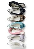 Peep-Toe Slingback Flat