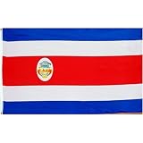 New 3x5 Costa Rica National Flag with Crest