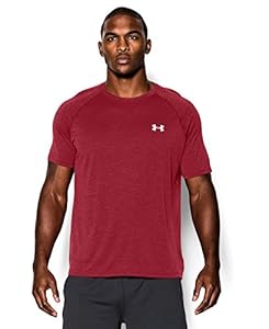 Under Armour Men's UA TechTM Short Sleeve T-Shirt, Crimson/White, Large