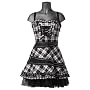 Hell Bunny Kleid LENOIRE DRESS schwarz/wei� Hell Bunny