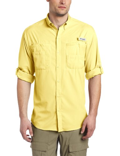 Columbia Men's Tamiami II Long Sleeve Shirt, Small, Sunlit