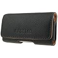 Black Horizontal Leather Pouch For Motorola RAZR V3/v3c/v3o/v3/v3t and RAZR 2 V8 V9 Phone Case Cover with Belt Clip Magnetic Closing