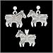 Southwest Native American Crafted Horse Earring and Pendant and Chain Set in Sterling Silver, #TP224