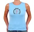 Boom Boom Cycles Girly Snug-Fit Crew Style Sweet Baby Blue Shirt
