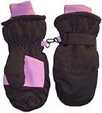N'ice Caps Tm 2t-4t Girls Mitten Thinsulate Waterproof with Embroidery
