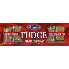 Pure Canadian Maple Syrup Fudge (10 individually wrapped candies)