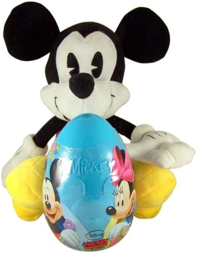 Easter Basket Filler Mickey Mouse Stuffed Animal with Candy and Toy Filled Plastic Egg