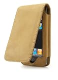 Cygnett - Groove Pocket Smooth Leather Flip Case For iPhone - Caramel