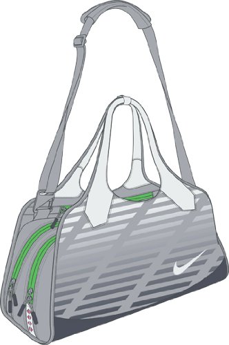 SAMI 3.0 LARGE CLUB BAG WOLF GREY/GRN APPLE/