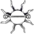 SUNBURST Nipple Ring
