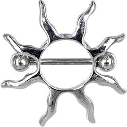 SUNBURST Nipple Ring