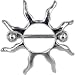 SUNBURST Nipple Ring