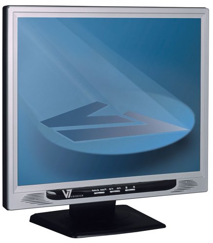 Videoseven E19PS 19 Zoll TFT Monitor silber/schwarz (Kontrast 800:1, 12ms Reaktionszeit)