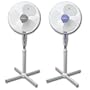 50 Watt 40cm Standventilator 3 Geschwindigkeitsstufen Ventilator Windmaschine