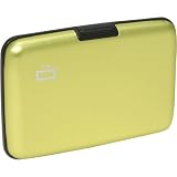 Executive Style Ogon Designs Lime Green Metal Aluminum PVC Credit Card Wallet