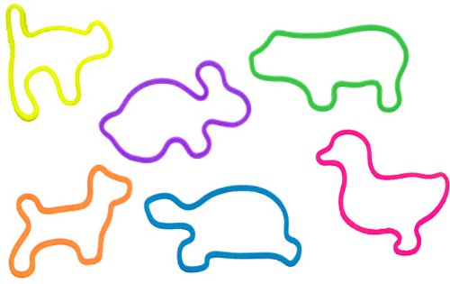 Farm Animal Rubber Band Bracelets 12 pack
