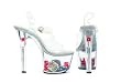 7 Inch Womens Sexy High Heel Shoes High Heel Platform Sandal With Dice And Poker Chips