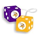 Minnesota Vikings NFL 3" Car Fuzzy Dice
