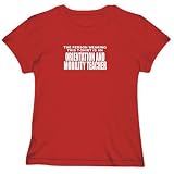 T-Shirt Woman Red  For A Orientation And Mobility Teacher  Occupations