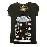 Mademoiselle papillon Puff s/s Tee Tower House【ブラック　size:1(M)】