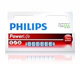 Philips PowerLife Alkaline AAA Batteries 12PK