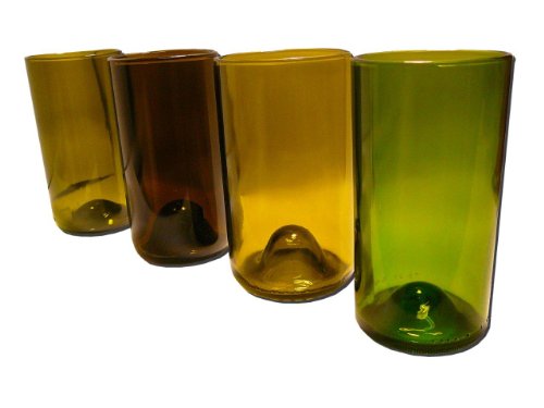 Refresh Glass Recycled Wine Bottle Glassware, 