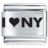 I Heart Ny Travel & Flags Italian Charm - B0002H7CES