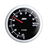 Produkt-Bild: Zusatzinstrument, Noir, Drehzahlmesser, 0~10.000RPM, schwarz, mit wei&szlig;er LED Skala, dimmbar, &Oslash;52mm