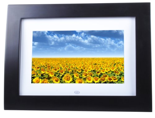 Sylvania 7-Inch Digital Photo Frame, Espresso Wood Radius