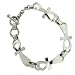 Sterling Silver Egyptian Ankh Cross Cleopatra Bracelet