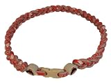 Ohio State Buckeyes Titanium 3 Rope Tornado / Twist Necklace Red & White 18 Inches *2012-2013 Style*