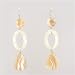 Lucite Oval and Mother of Pearl Earrings