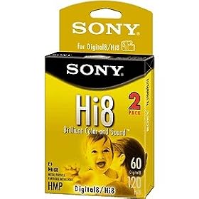 Click here to buy Sony Hi-8 HMPD 120 minute (2-Pack) by Sony.