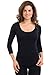 Sugarlips Seamless 3/4 Sleeve Tops (One Size, Black)
