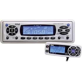 Marine AM FM MPX CD MP3 Player with Detachable Face
