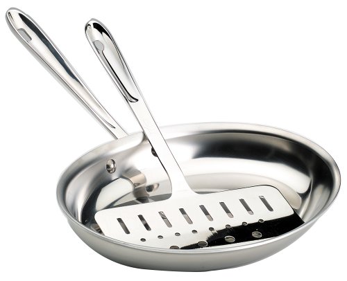 All Clad LTD Fish Skillet with Fish Turner by All-Clad