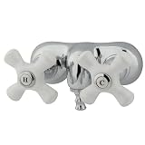 Best Price Kingston Brass CC50T1 Vintage Leg Tub Filler, Porcelain Cross Handle, Polished Chrome