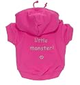 'Little Monster' Pink Dog Hoodie from K9 by Igloo Designs (xsmall)