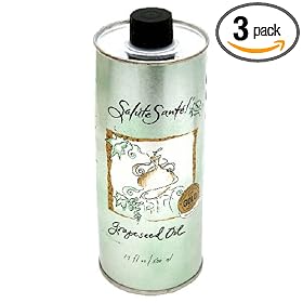 Salutesant Grapeseed Oil, 17-Ounce Can (Pack of 3)