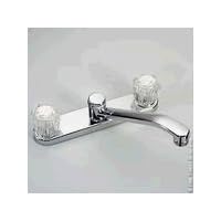 Delta Classic 2102 Two Handle Kitchen Faucet, Chrome, (Not CA/VT Compliant)