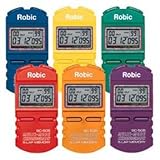 Robic SC-505W Twelve (12) Memory Stopwatch 6-Pack Assortment