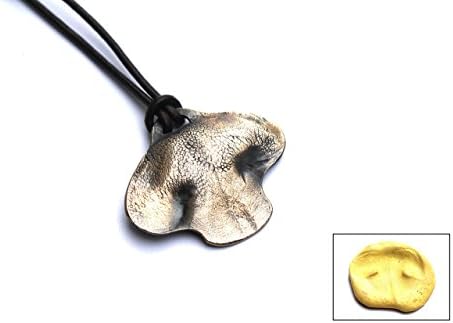 Custom bronze pet nose or pawprint necklace, made from your pet's actual prints!!