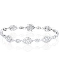 Diamond 14k White Gold Bracelet
