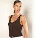 Autograph Weekend Button Vest Top with Linen