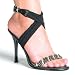 4.5 Inch Sexy Sandal Shoe Womens High Heel Shoes With Criss Cross Straps And Rhinestone
