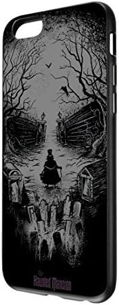 Disneyland Haunted Mansion Skull Poster iPhone 6 Case Fit For iPhone 6 Only Framed Color Black Rubber Material