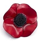 Anemone Brooch by Cilea (Red) (Large)